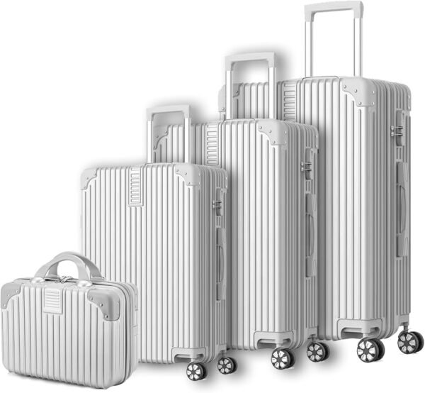 White four-piece Luggage set